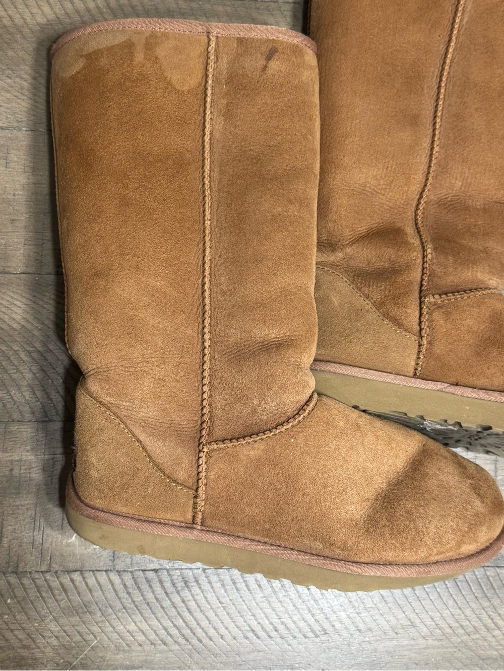 Ugg Australia Women's 5815 Classic Tall Boots Sheepskin 9 USA 40 EUR Chesnut - Picture 10 of 16